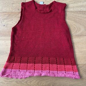 Vintage 90’s knit sweater red and pink
